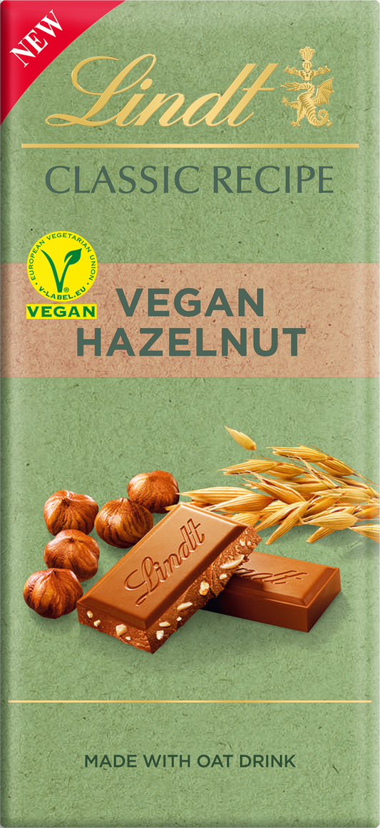 Lindt Classic Recipe Bar - Vegan Hazelnut 100G