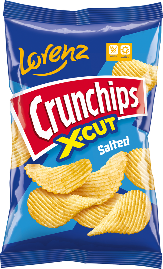 Lorenz Crunchips X-Cut - Salted 130G
