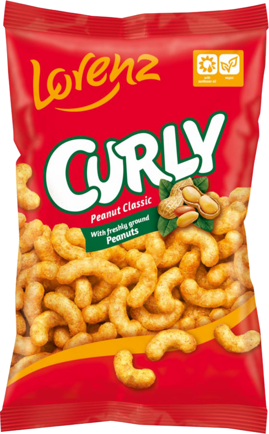 Lorenz Curly Peanut Classic Snacks 120G