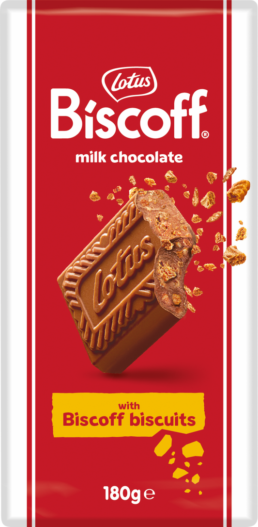 Lotus Milk Chocolate With Biscoff Biscuits 180G