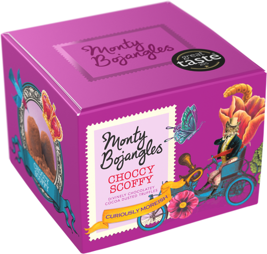 Monty Bojangles Choccy Scoffy Cocoa Dusted Truffles 150G