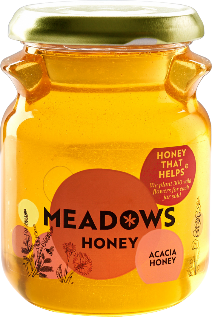 Meadows Honey Acacia Honey, 340g