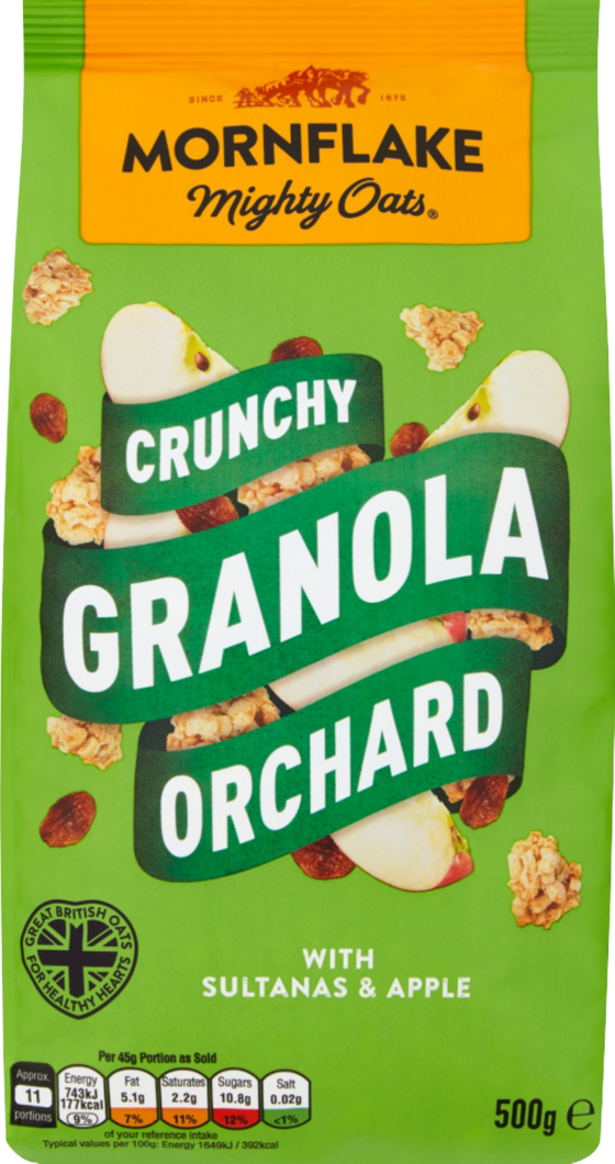 Mornflake Crunchy Granola Orchard 500g