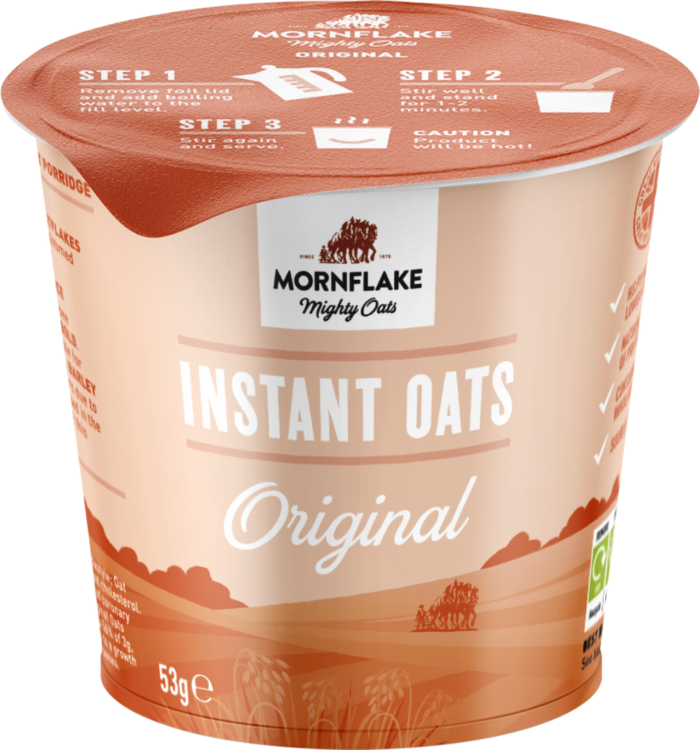 Mornflake Oats 2 Go Porridge Pot Original 53g