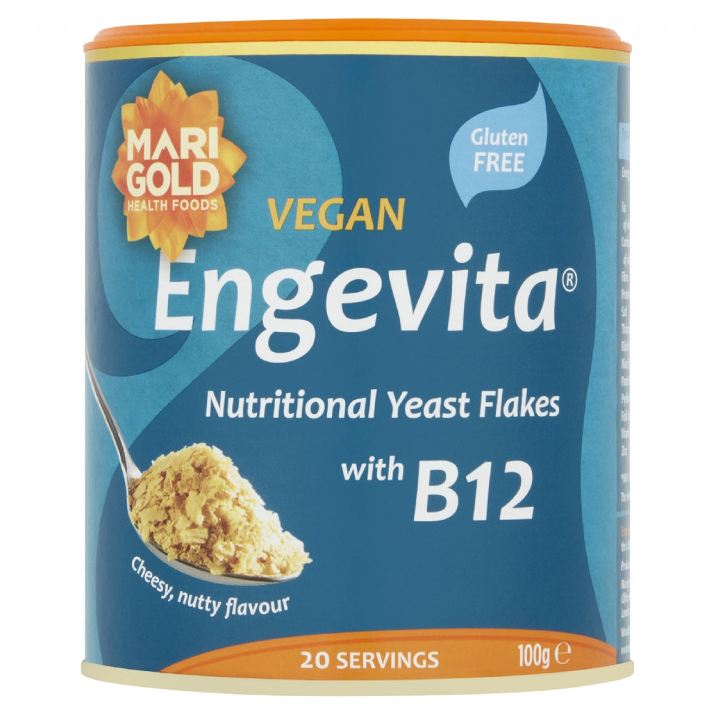 Marigold Vegan Engevita - Nutritional Yeast Flakes With B12 100G