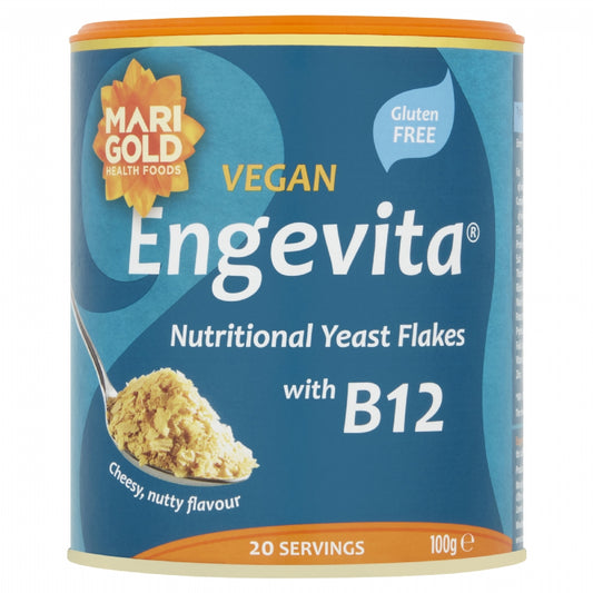 Marigold Vegan Engevita - Nutritional Yeast Flakes With B12 100G