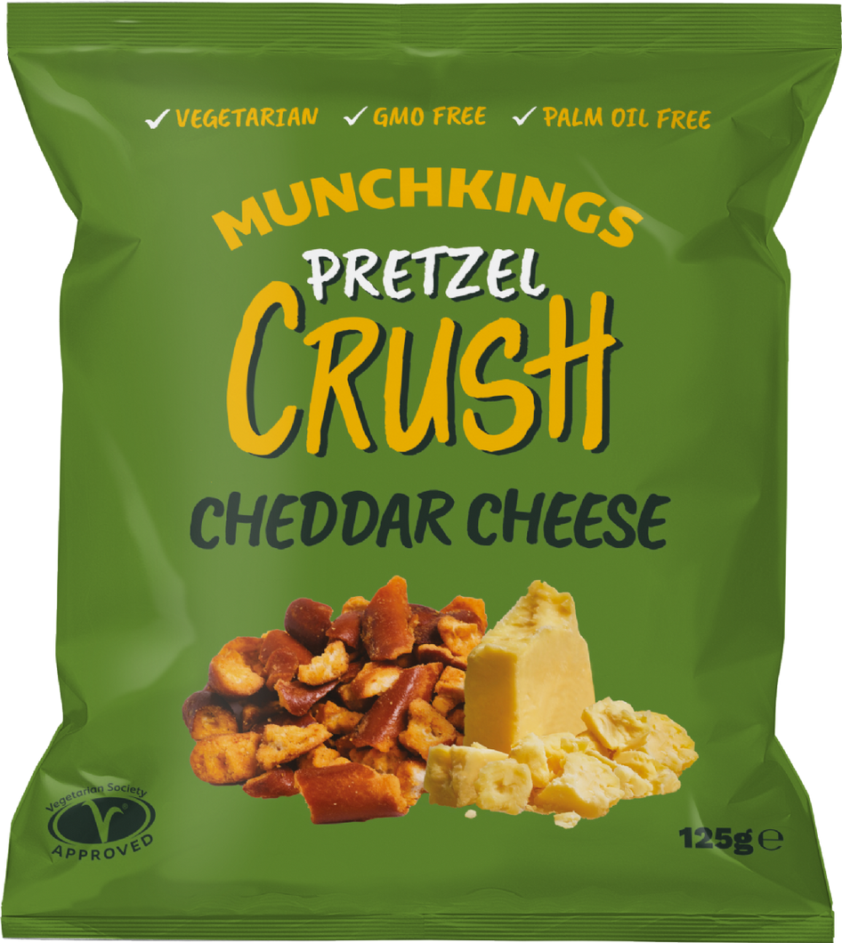 Munchkings Pretzel Crush - Cheddar Cheese, 125g
