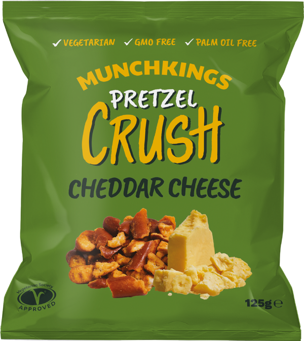 Munchkings Pretzel Crush - Cheddar Cheese, 125g