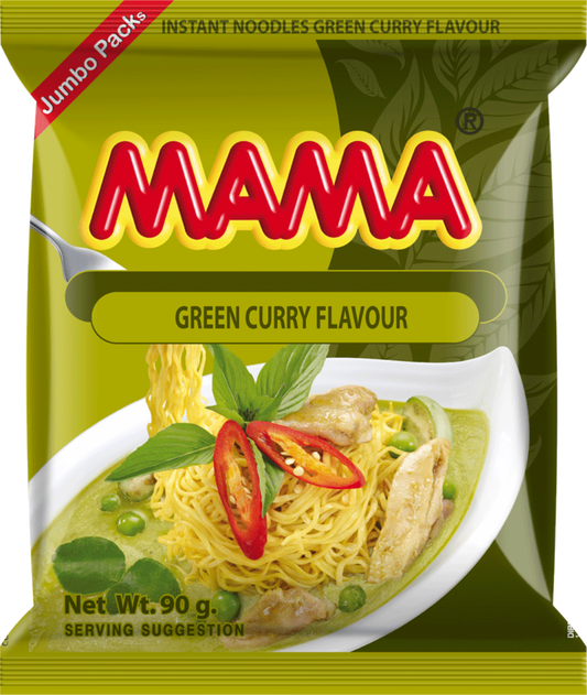 Mama Green Curry Flavour Instant Noodles 90G