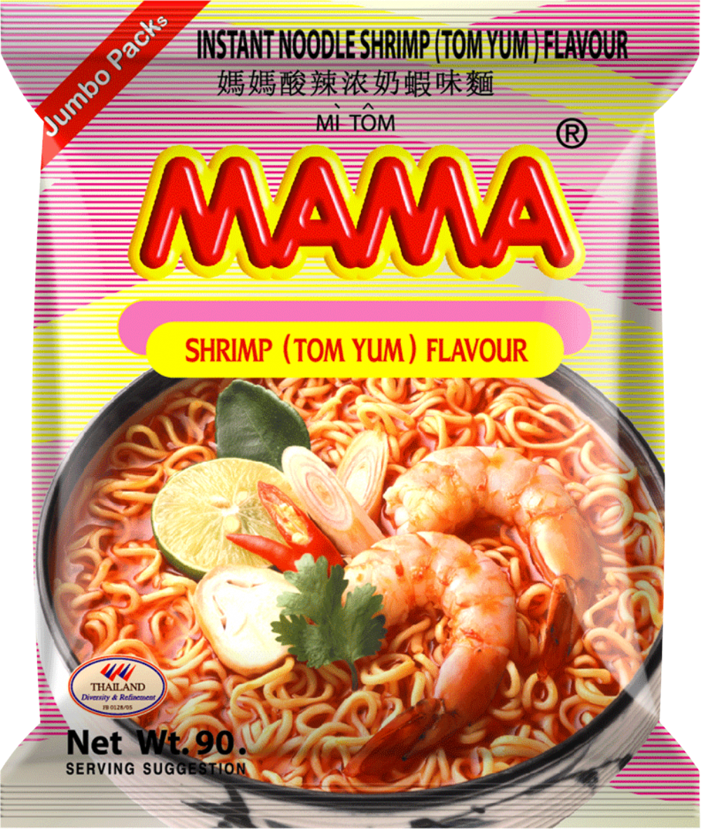 Mama Shrimp (Tom Yum) Flavour Instant Noodles 90G