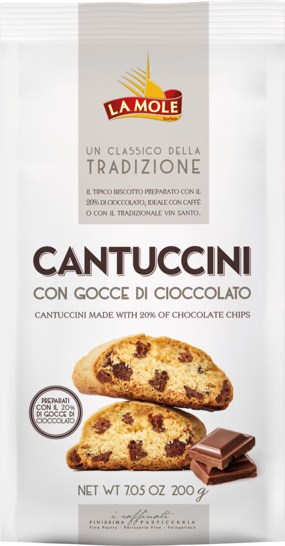 La Mole Cantuccini - Chocolate Chip 200G