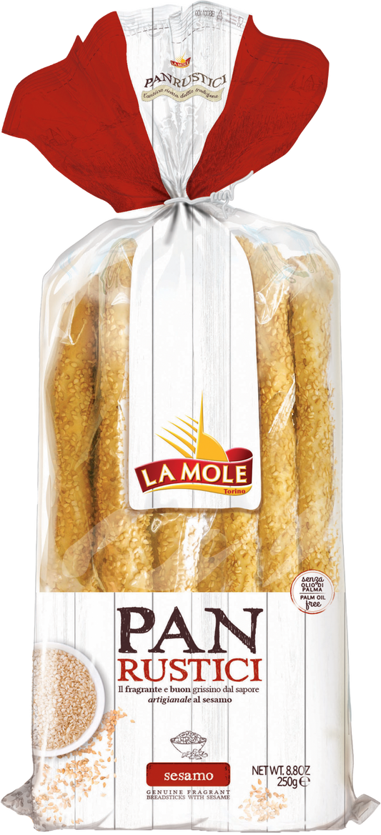 La Mole Panrustici Breadsticks - Sesame 250G