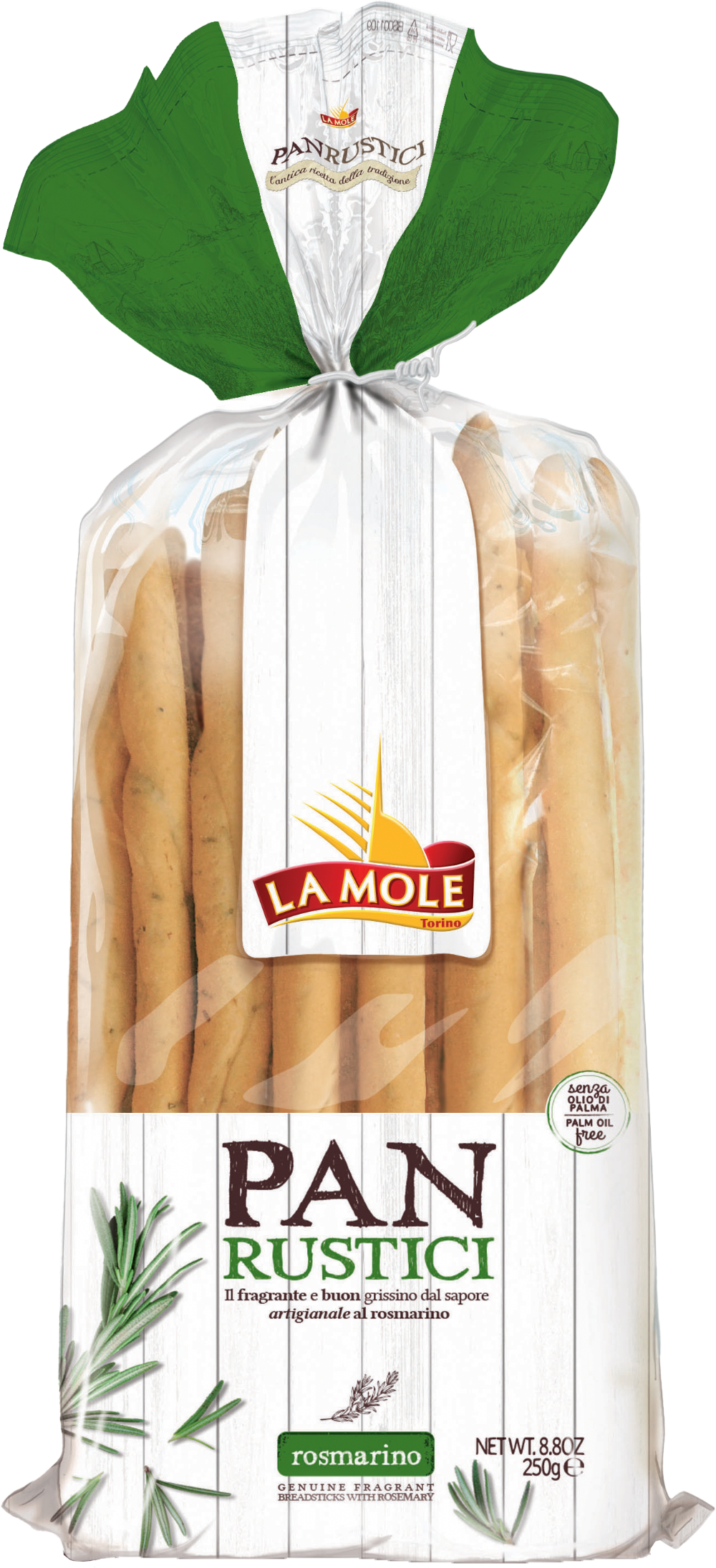 La Mole Panrustici Breadsticks - Rosemary 250G