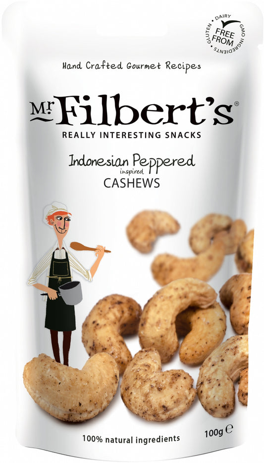Mr Filbert's Indonesian Peppered Cashews 100G