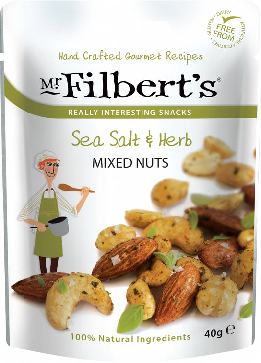 Mr Filbert's Sea Salt & Herb Mixed Nuts 40G