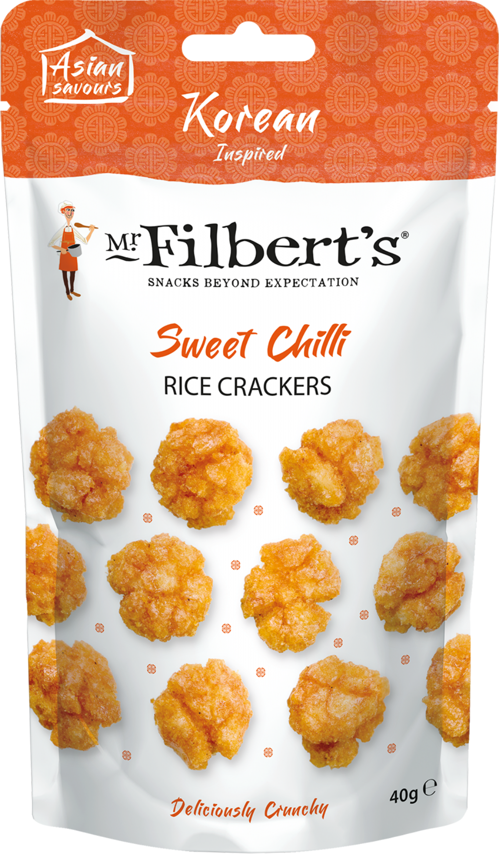 Mr Filbert's Sweet Chilli Rice Crackers 40G