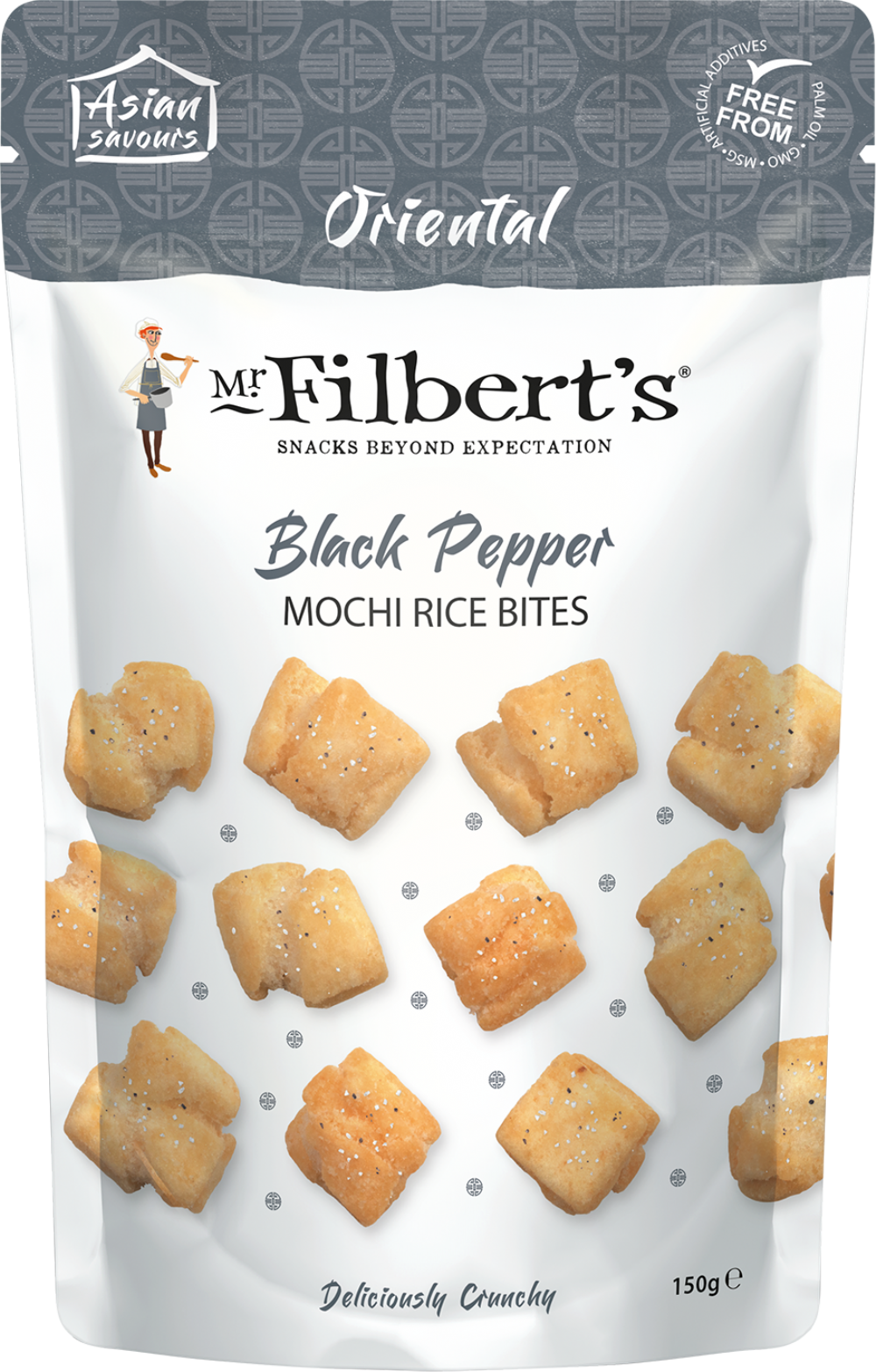 Mr Filbert's Black Pepper Mochi Rice Bites 150G