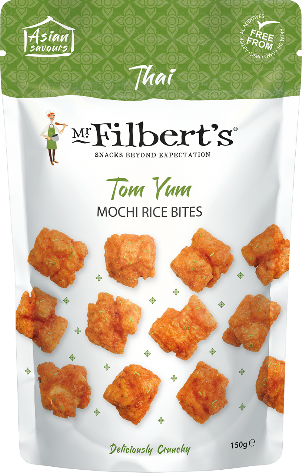 Mr Filbert's Tom Yum Mochi Rice Bites 150G