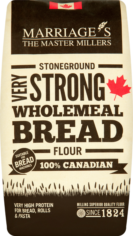 Marriage's Stoneground Very Strong Wholemeal Bread Flour - 100% Canadian 1.5Kg