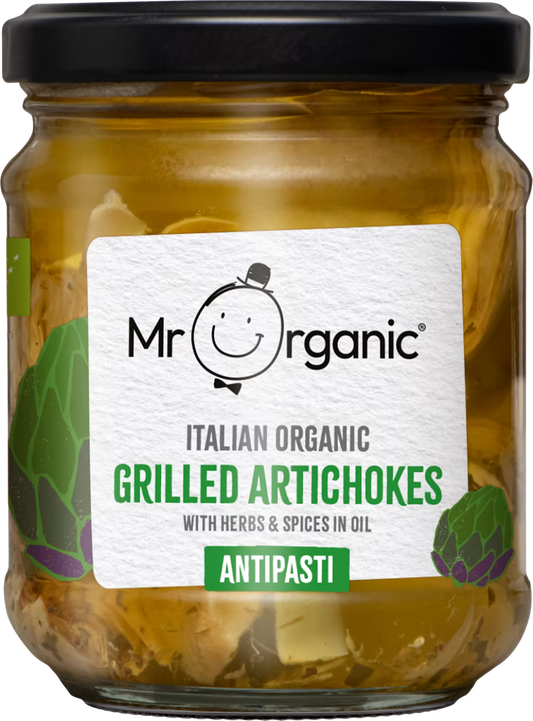 Mr Organic Grilled Artichokes With Herbs & Spices Antipasti, 190g