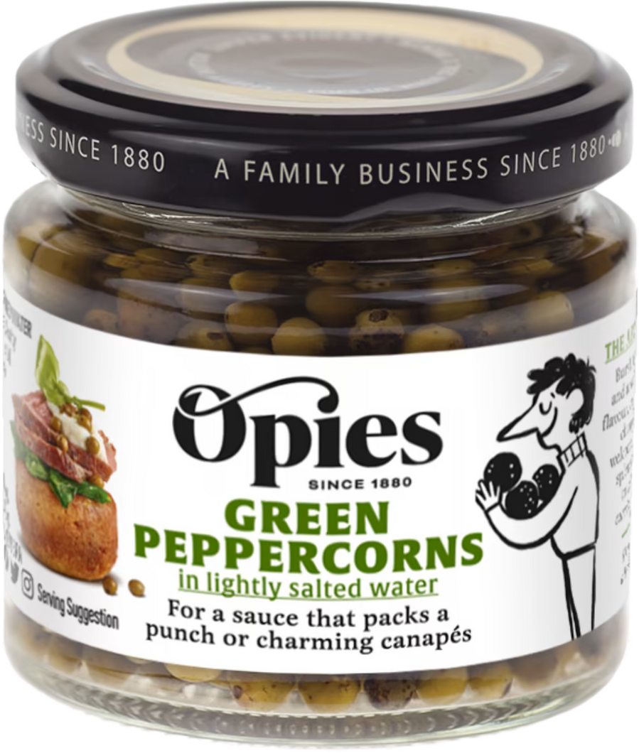Opies Green Peppercorns, 115g