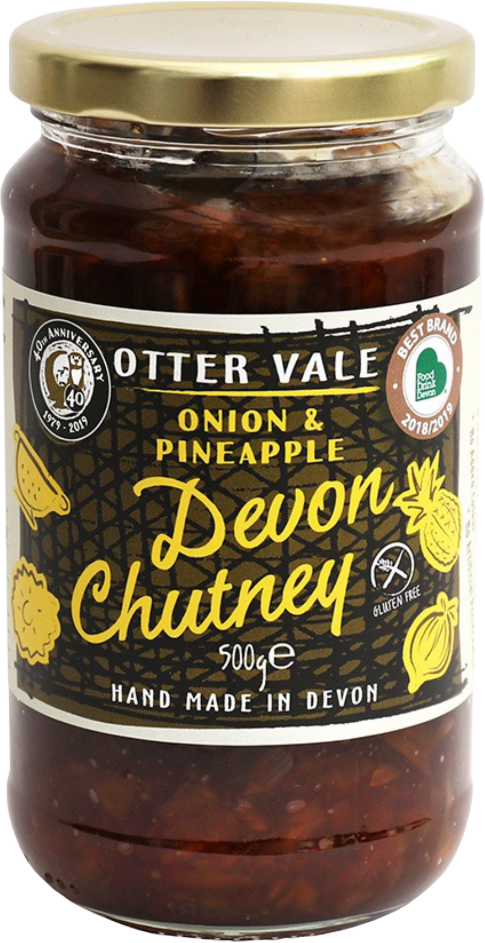 Otter Vale Devon Chutney (Onion & Pineapple) 500G