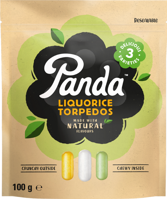 Panda Natural Liquorice Torpedos 100G