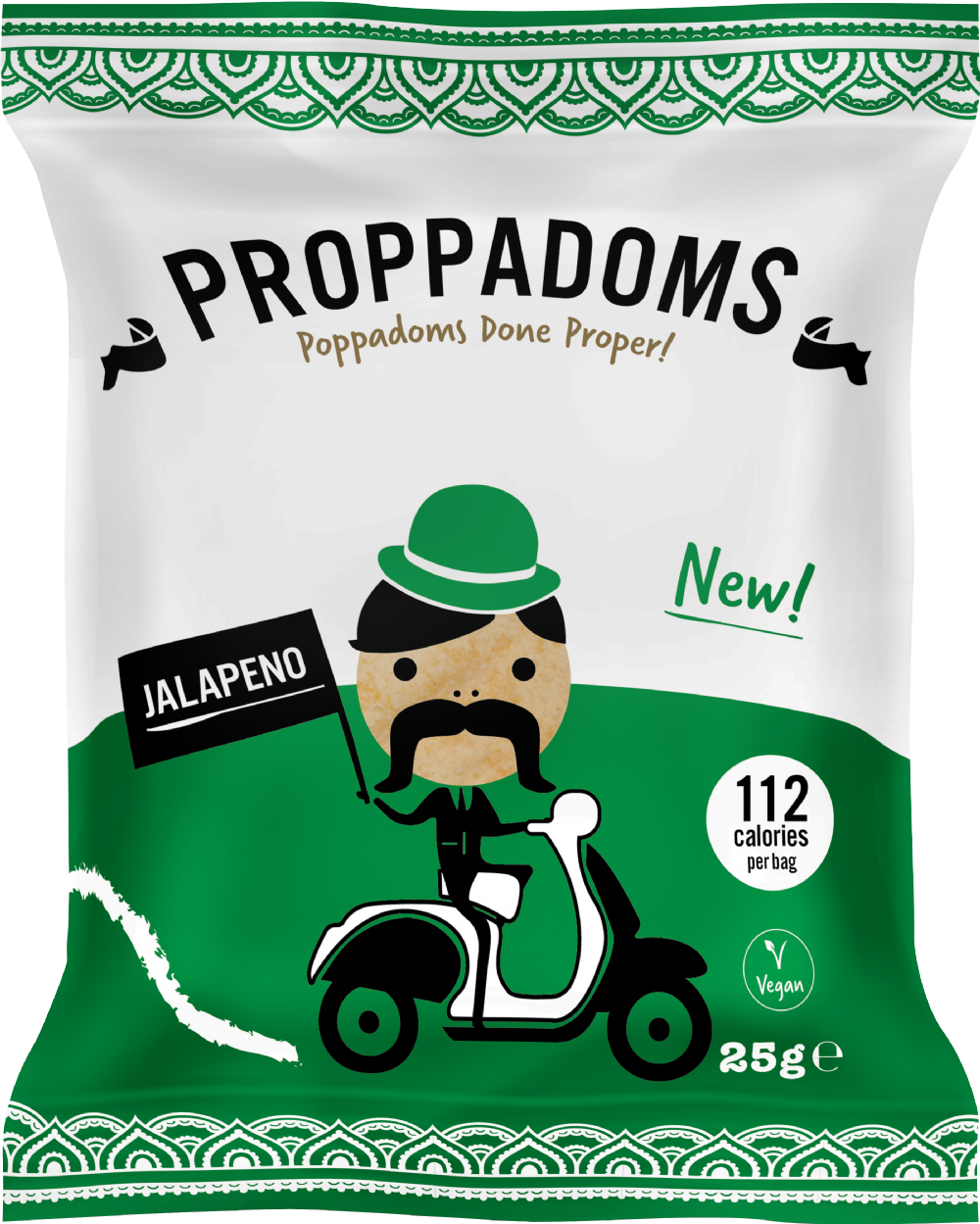 Proppadoms Jalapeno Flavoured Poppadoms 25G