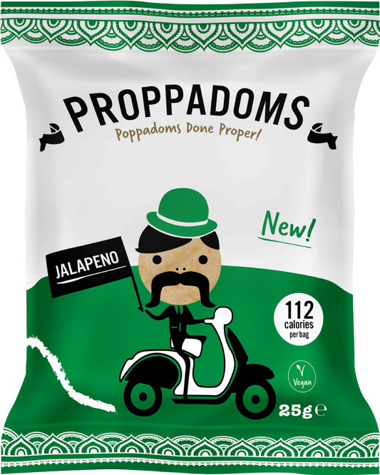 Proppadoms Jalapeno Flavoured Poppadoms 25G