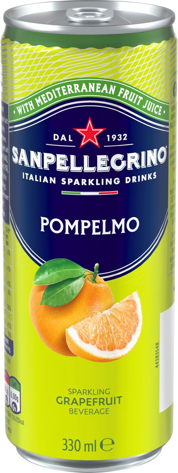 San Pellegrino Sparkling Beverage Grapefruit, 330ml