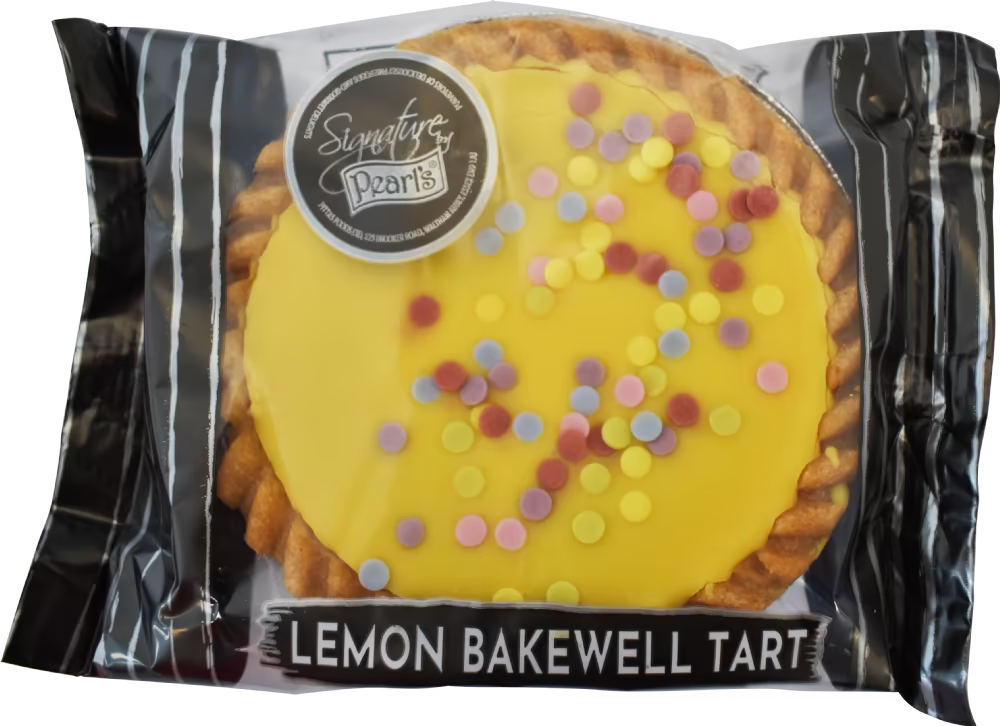 Pearl's Lemon Bakewell Tart with Colourful Sprinkles