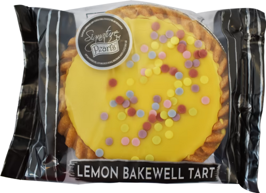 Pearl's Lemon Bakewell Tart with Colourful Sprinkles