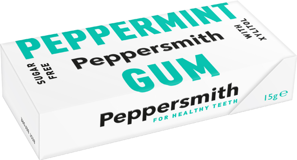 Peppersmith Sugar Free Peppermint Chewing Gum With Xylitol, 15g