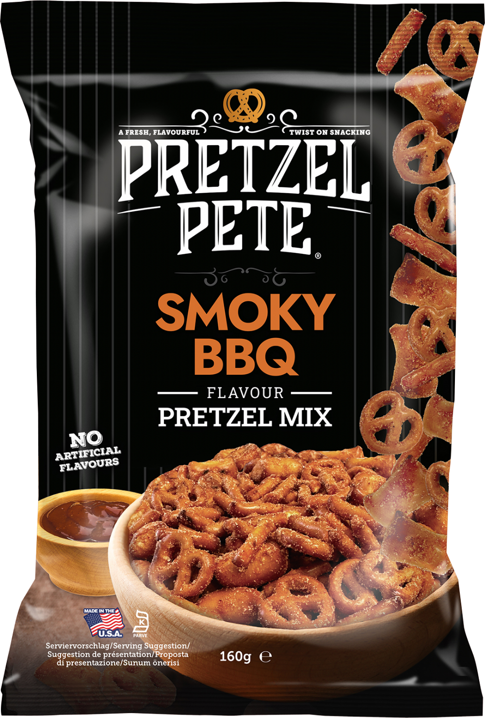 Pretzel Pete Smoky Bbq Flavour Pretzel Mix 160G