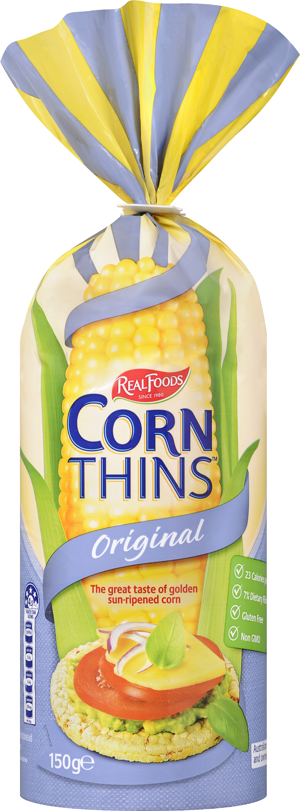 Real Foods Corn Thins - Original 150G
