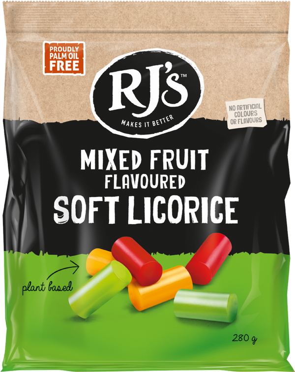 RJs Mixed Fruit Soft Licorice, 280g