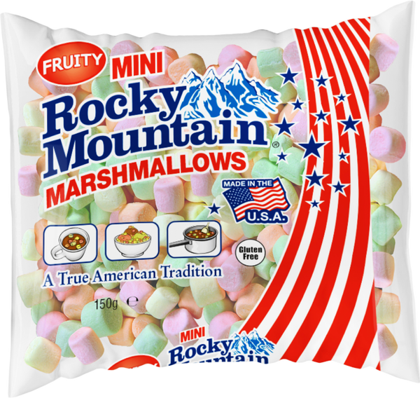 Rocky Mountain Fruity Mini Marshmallows, 150g