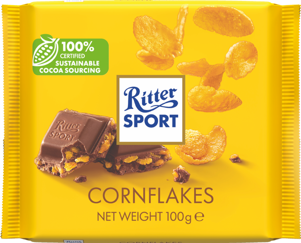 Ritter Sport Cornflakes Milk Chocolate, 100g