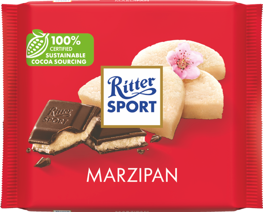 Ritter Sport Marzipan Dark Chocolate 100G