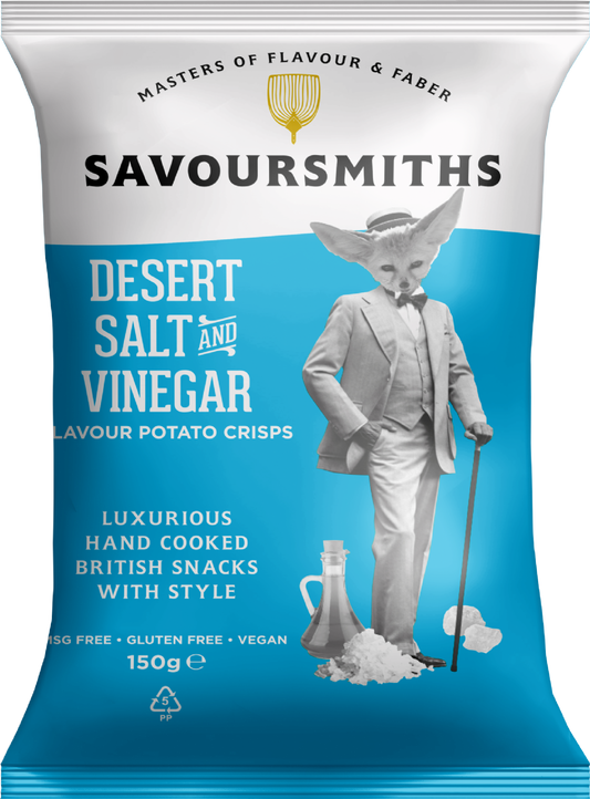 Savoursmiths Desert Salt & Vinegar Potato Crisps 150G