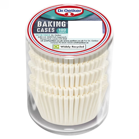 Dr. Oetker Baking Cases White 100's