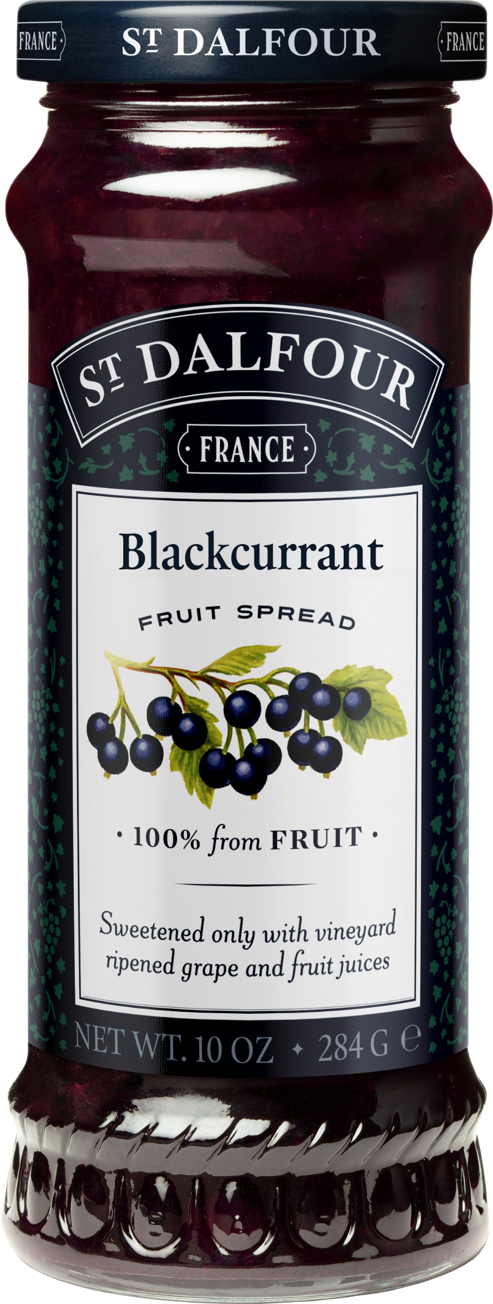 St Dalfour Blackcurrant Fruit Spread 284G