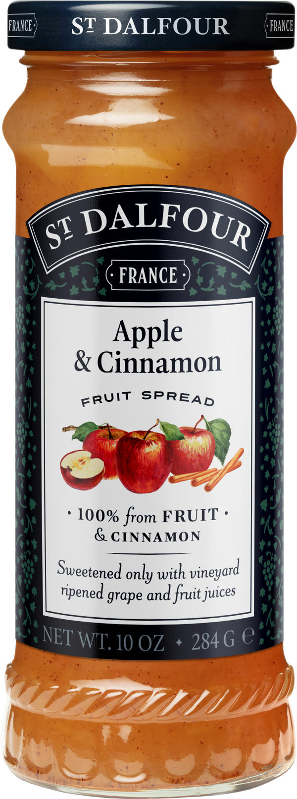 St Dalfour Apple & Cinnamon Fruit Spread, 284g