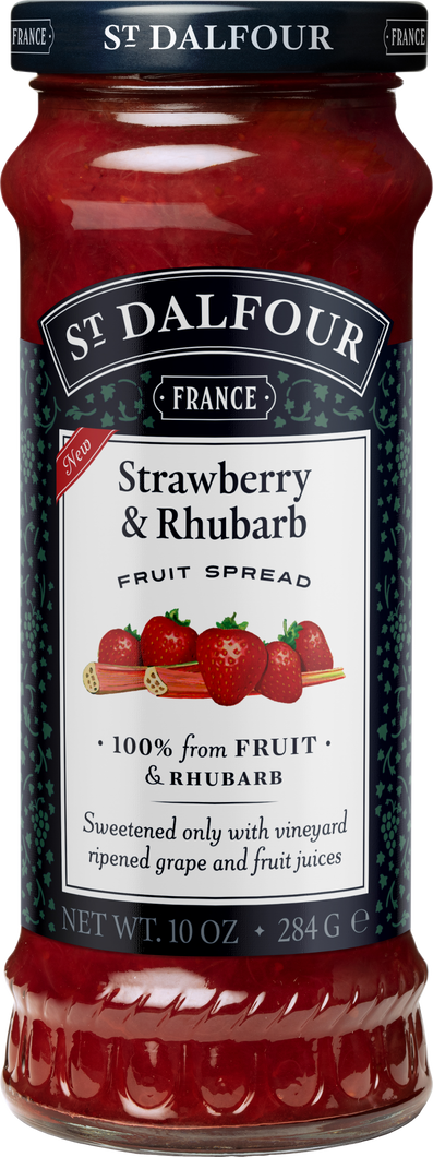 St Dalfour Strawberry & Rhubarb Jam, 284g