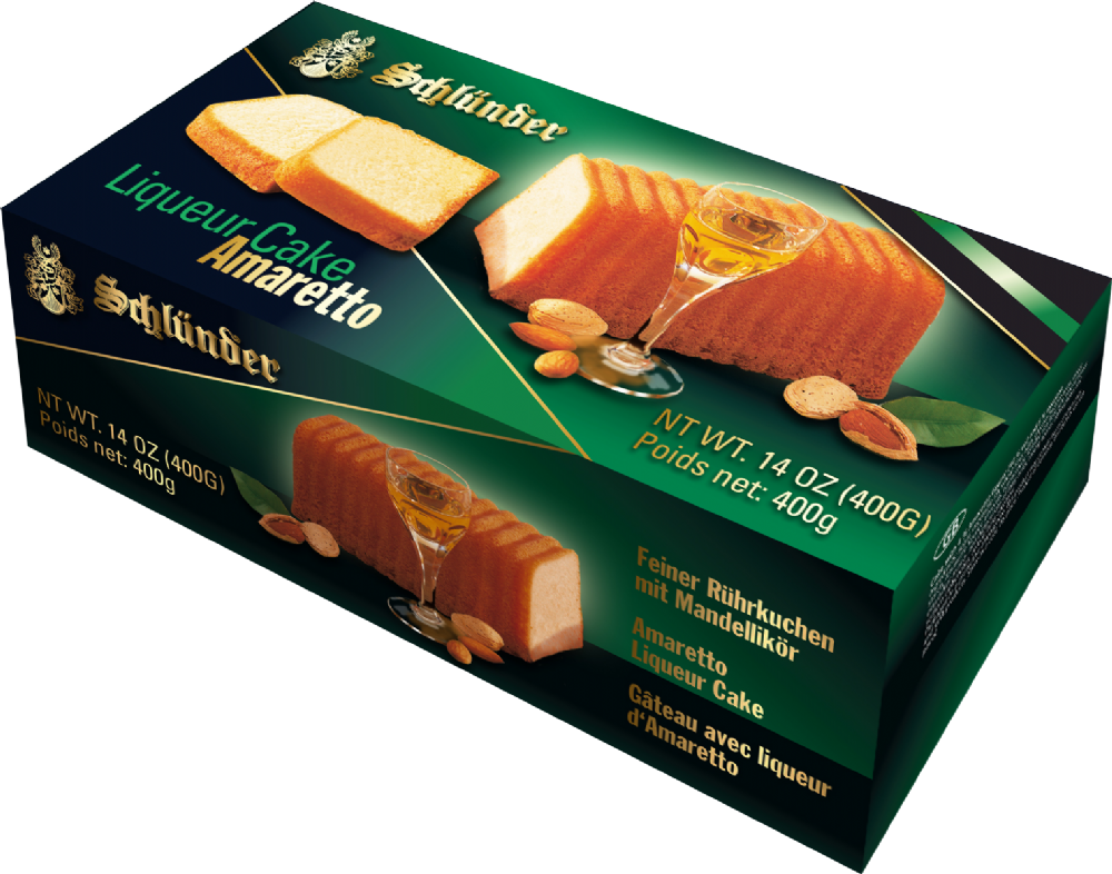 Schlunder Amaretto Liqueur Cake 400G