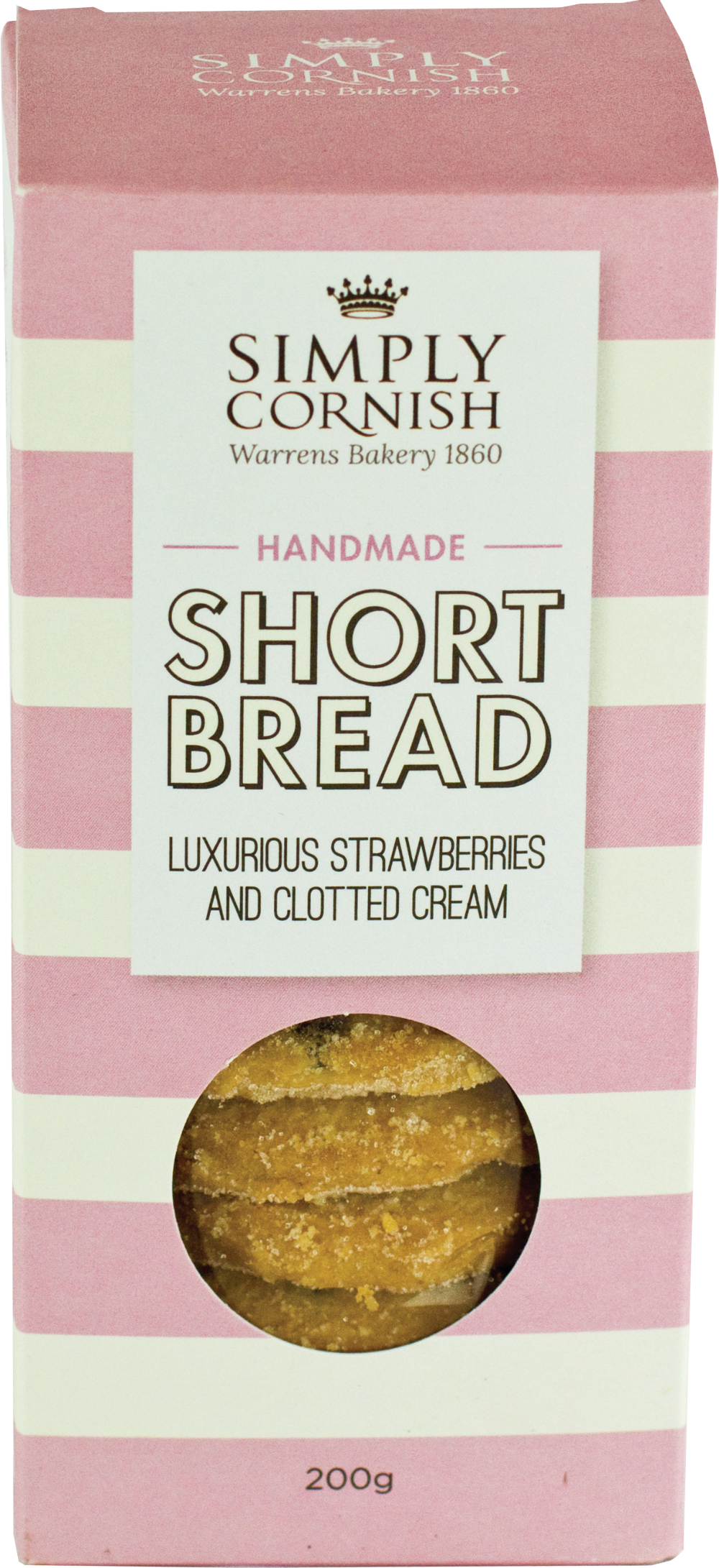 Simply Cornish Strawberries & Clotted Cream Shortbread 200G