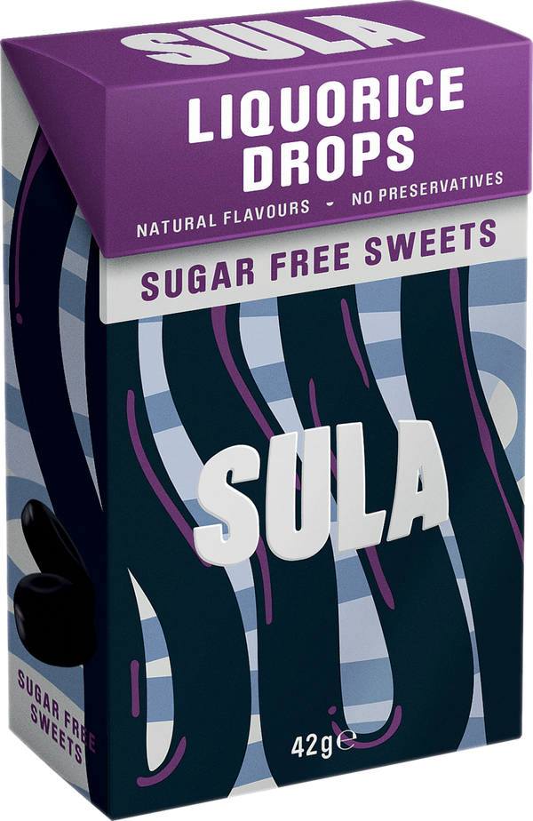 Sula Liquorice Drops, 42g