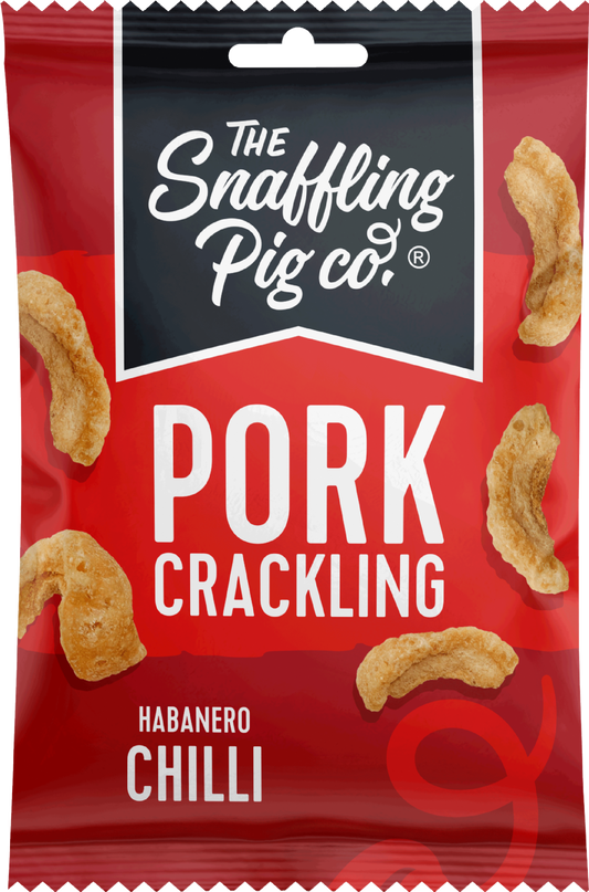 The Snaffling Pig Co. Pork Crackling - Hot To Trot Habanero 40G