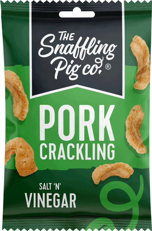 The Snaffling Pig Co. Pork Crackling - Salt 'N' Vinegar 40G