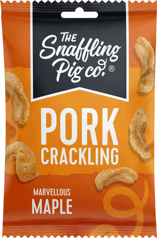 The Snaffling Pig Co. Pork Crackling - Marvellous Maple 40G